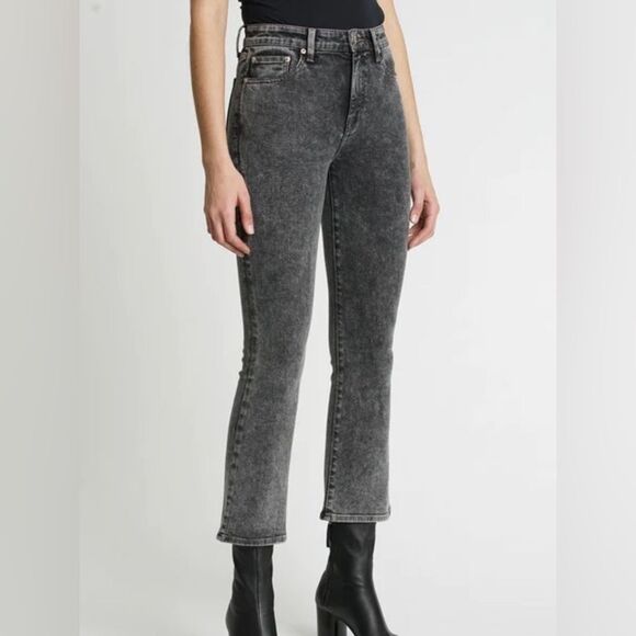 NWT Pistola Lennon High Rise Cropped Boot in Nightcap Acid Wash 24 - Picture 2 of 9